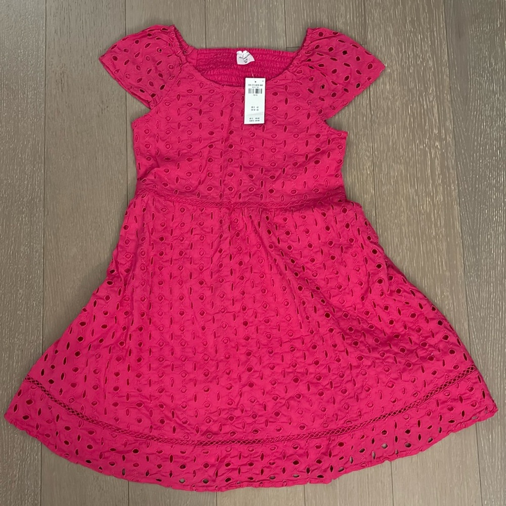 Magenta, short sleeve dress